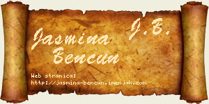 Jasmina Bencun vizit kartica